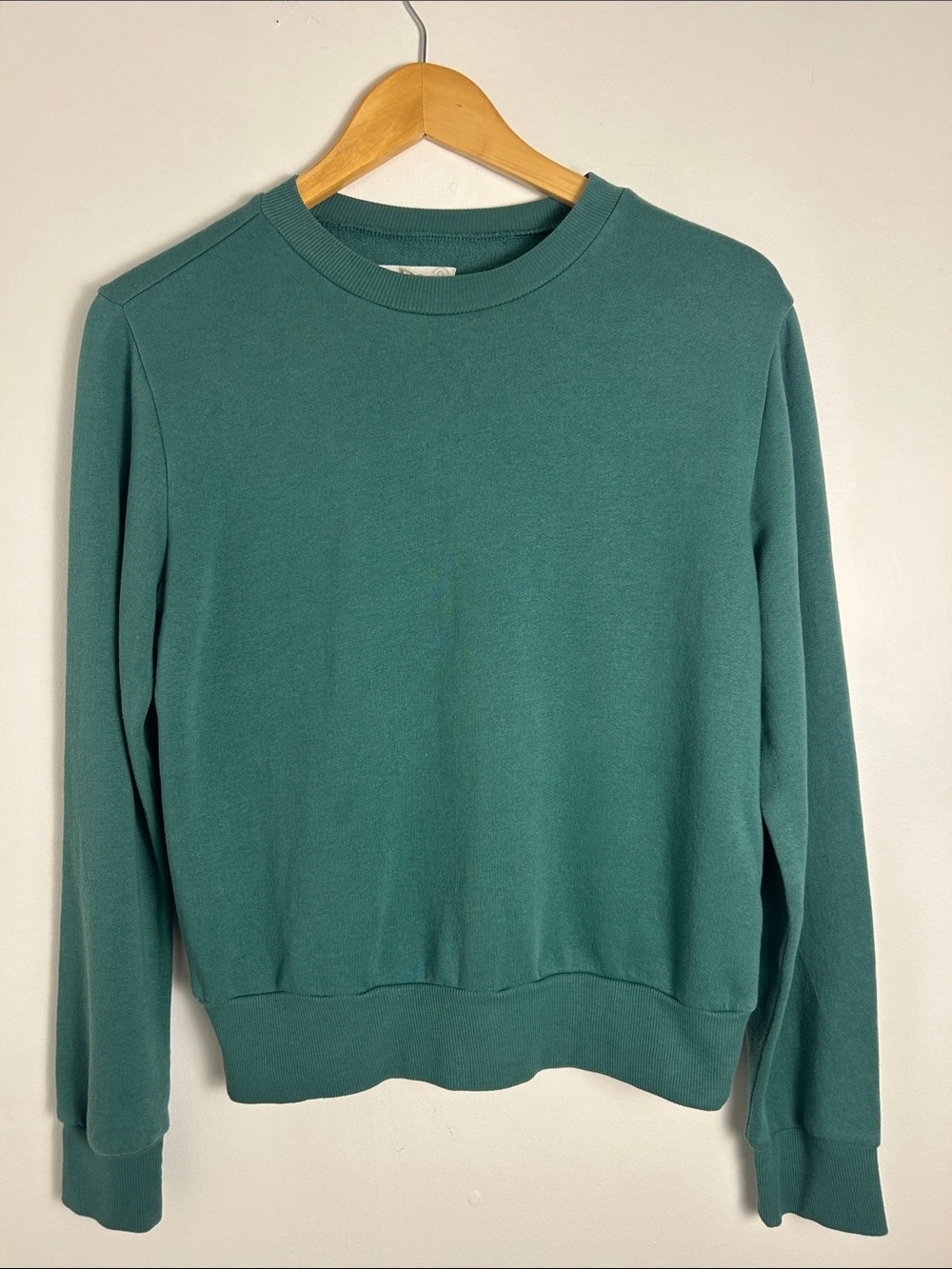 Treasure & Bond Women's Crewneck Sweater green women’s extra small lightweight